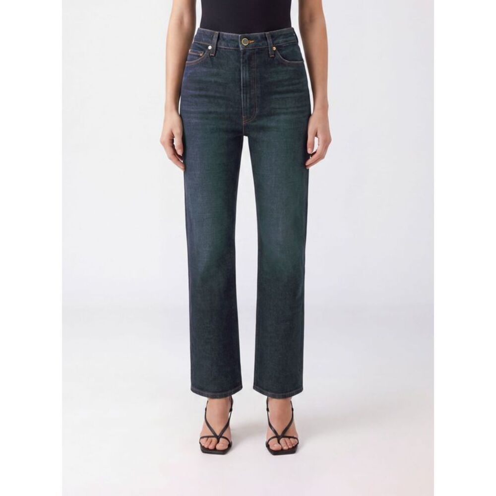 Khaite Women Khaite Abigail High-Waisted Skinny Jeans In Blue Cotton Denim